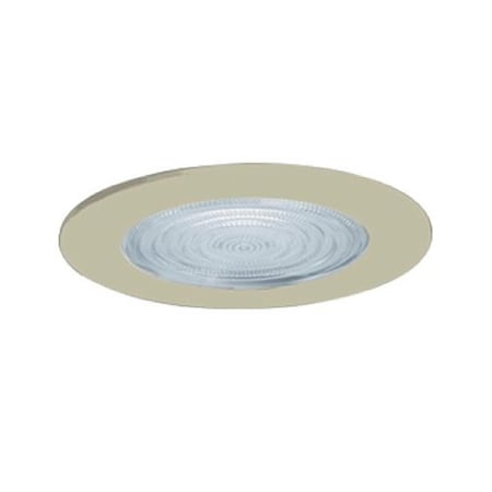 Gorgeousglow 5 - inch Line Voltage Shower Trim with Fresnel Lens Trim Satin Chrome Finish GO333925
